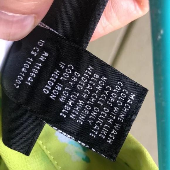 Lane Bryant Lime Green Sheer Blous - Picture 7 of 7